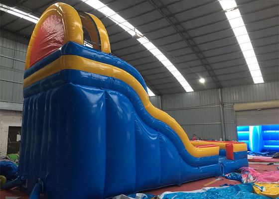 Strong Blow Up Bouncy Water Slide , Bouncy Castle Slide Pool Wind - Resistant