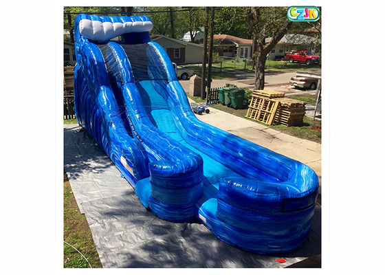 Playground Giant Inflatable Slide , Safe Inflatable Double Slide