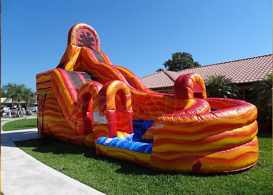 Outdoor Giant Inflatable Slide Moonwalk Water Slide For Amusement Park