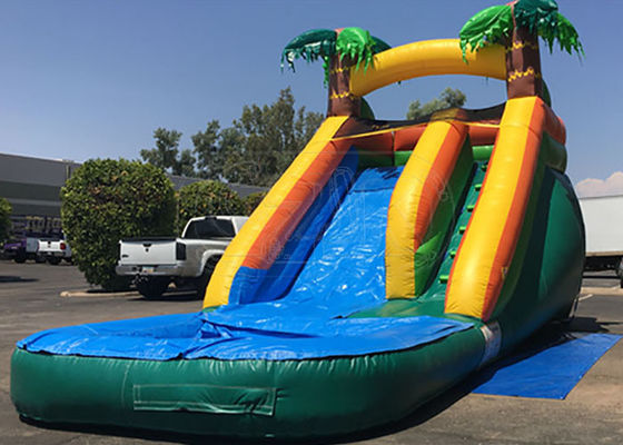 Outdoor Summer Cool Inflatable Water Slide And Pool 9Mx 3M X 5M Easy Installation