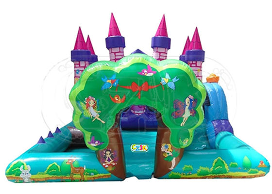 Commercial Inflatable Bounce House Combo Princess Castle Play Zone Customized Size